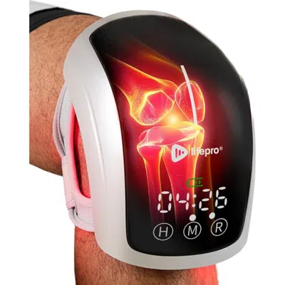 Lifepro Biorecover Knee Massager With Heat & Red Light Therapy For Knee Brace  Infrared Therapy Devi In White