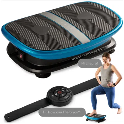 Lifepro Curved Voice-controlled Vibration Plate Exercise Machine With Heat Therapy For Recovery And  In Transparent