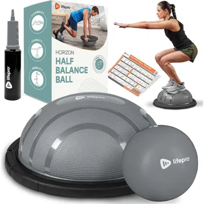 Lifepro Half Ball Balance Trainer Stability Balance Ball For Exercise Core Strength In Silver