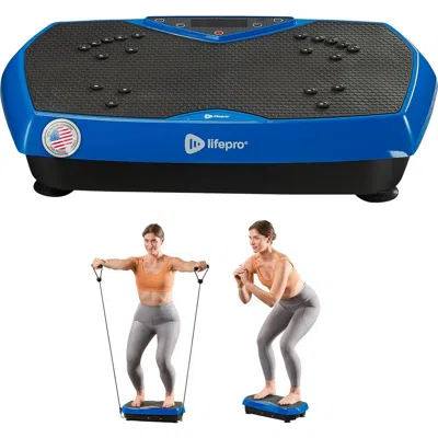 Lifepro Hexaplate Lite Vibration Plate Exercise Machine Full Body Recovery And Muscle Toning In Blue