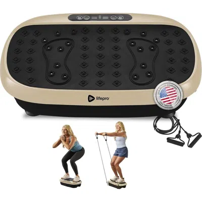 Lifepro Hexaplate Lite Vibration Plate Exercise Machine Full Body Recovery And Muscle Toning In Black