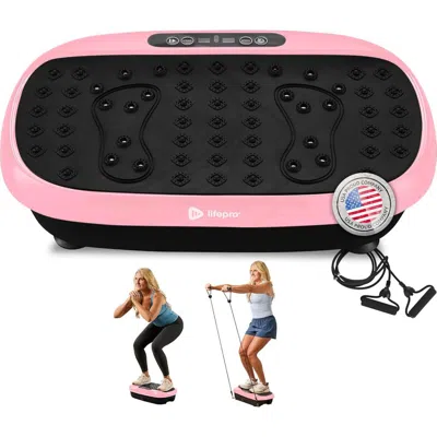 Lifepro Hexaplate Lite Vibration Plate Exercise Machine Full Body Recovery And Muscle Toning In Black