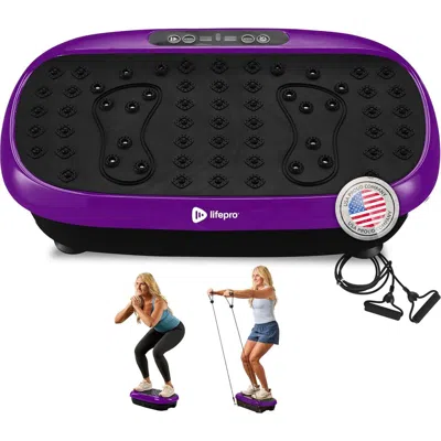 Lifepro Hexaplate Lite Vibration Plate Exercise Machine Full Body Recovery And Muscle Toning In Purple