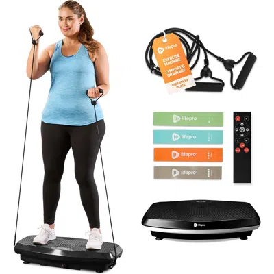 Lifepro Hovert 3d Vibration Plate With Dual Motors For Strength Balance Recovery And Circulation In Transparent