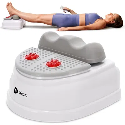 Lifepro Mediripple Chi Machine For Lymphatic Massager With Red Light Therapy In White