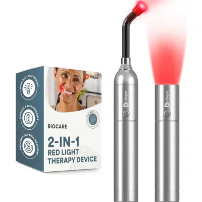 Lifepro Red Light Therapy Cold Sore Torch  Infrared Laser Therapy Device In Silver