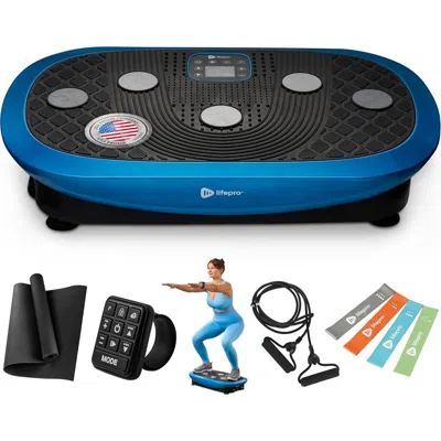 Lifepro Rumblex Plus 4d Vibration Plate Machine Exercise Machine With Triple Motors For Recovery And In Blue