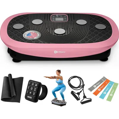 Lifepro Rumblex Plus 4d Vibration Plate Machine Exercise Machine With Triple Motors For Recovery And In Pink