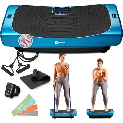 Lifepro Rumblex Pro 4d Motion Vibration Plate Exercise Machines For Lymphatic Drainage Fat Burn & To In Blue