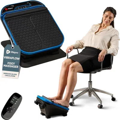 Lifepro Vibracare Foot Massager For Neuropathy Relaxing Calf And Foot With Heat Option In Black