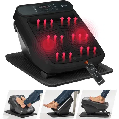 Lifepro Vibracare Foot Massager For Neuropathy Relaxing Calf And Foot With Heat Option In Black