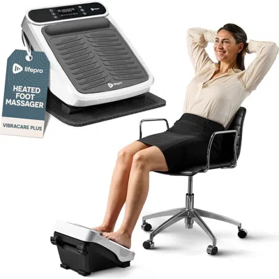 Lifepro Vibracare Foot Massager For Neuropathy Relaxing Calf And Foot With Heat Option In White