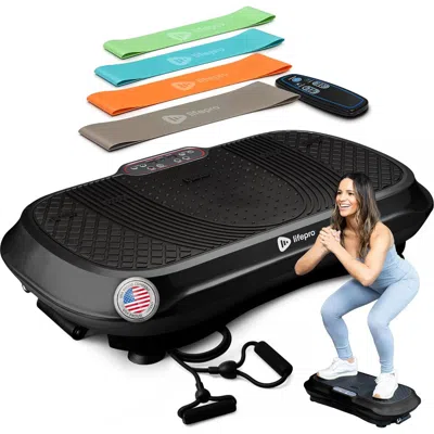 Lifepro Waver Vibration Plate Exercise Machine Whole Body Vibrating Platform In Black