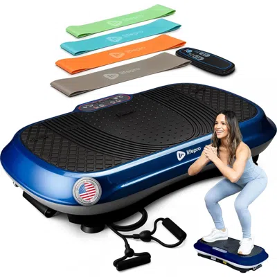 Lifepro Waver Vibration Plate Exercise Machine Whole Body Vibrating Platform In Blue