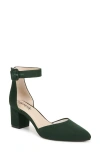 Lifestride Admire Ankle Strap Pointed Toe Pump In Green