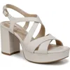 Lifestride Adrianna Slingback Platform Sandal In Bone