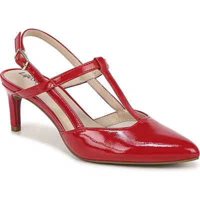 Lifestride Aire Pointed Toe Slingback Pump In Red