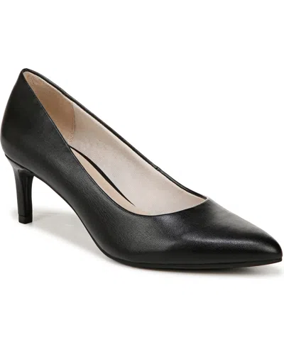 Lifestride Alexis Dress Pumps In Black Faux Leather