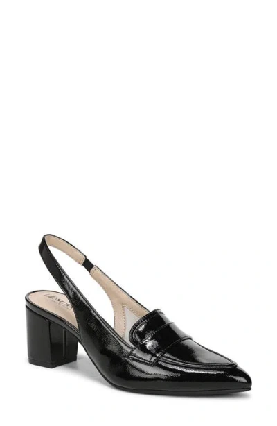Lifestride Angel Slingback Pointed Toe Loafer Pump In Black
