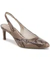Lifestride Annalise Pointed Toe Slingback Pumps In Animal Print