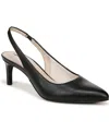 Lifestride Annalise Slingbacks In Black Faux Leather