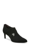 Lifestride Annette Womens Zipper Faux Suede Shooties In Black