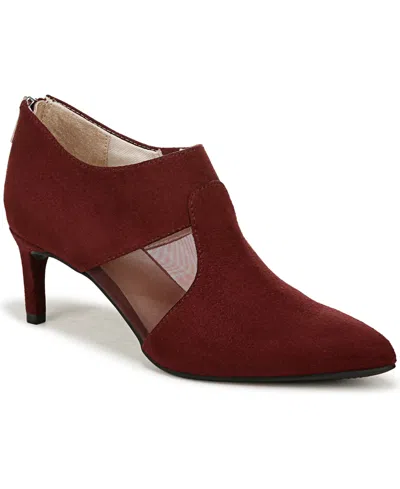 Lifestride Annette Pointed Toe Shooties In California Wine Microsuede