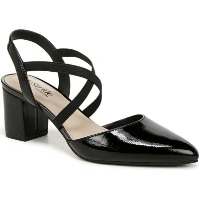 Lifestride April Slingback Pointed Toe Pump In Black