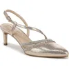 Lifestride Arlo Slingback Pointed Toe Pump In Gold