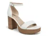 Lifestride Ashland Ankle Strap Platform Sandal In White