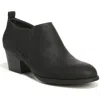 Lifestride Babe Womens Block Heel Man Made Ankle Boots In Black