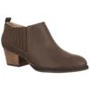 Lifestride Babe Zip Bootie In Brown