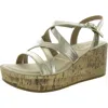 Lifestride Bailey Womens Faux Leather Platform Sandals In Multi