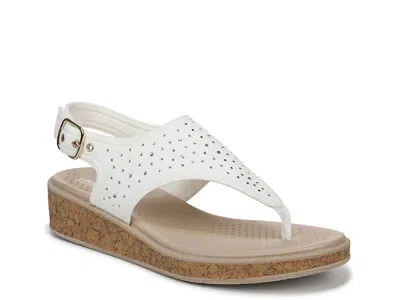 Lifestride Beachy Bright Wedge Sandal In White