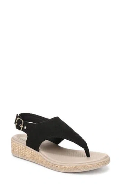 Lifestride Beachy Platform Sandal In Black