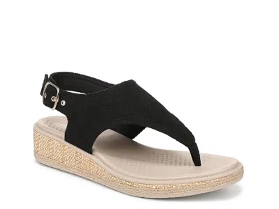 Lifestride Beachy Wedge Sandal In Black