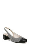 Lifestride Becoming Cap Toe Slingback Pump In Black Multi