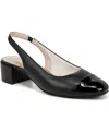 Lifestride Becoming Slingbacks In Black Faux Leather