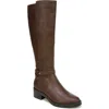 Lifestride X-felicity Wide Calf High Shaft Boots In Dark Tan