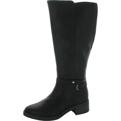 Lifestride Berkley Womens Faux Leather Wide Calf Knee-high Boots In Multi