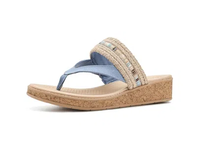 Lifestride Birdie Thong Sandals In Blue