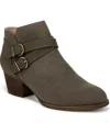 Lifestride Blaire Bootie In Dark Grey Faux Leather