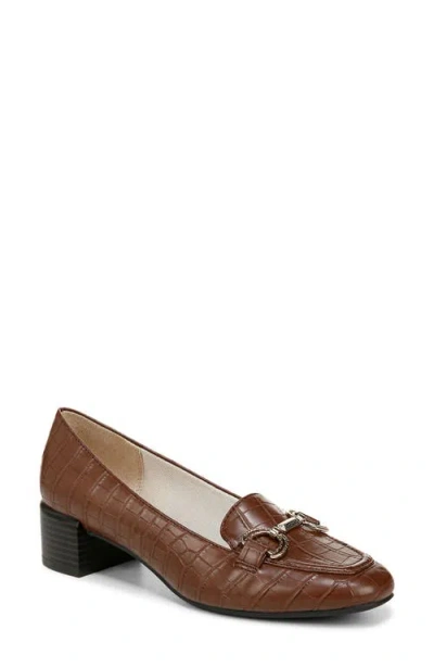 Lifestride Bliss Bit Loafer In Cocoa Brown Faux Leather