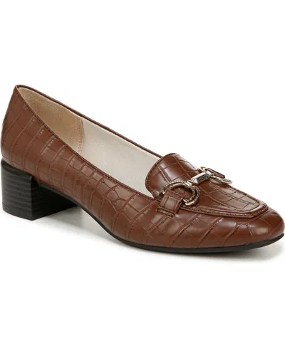 Lifestride Bliss Bit Loafer In Cocoa Brown Faux Leather