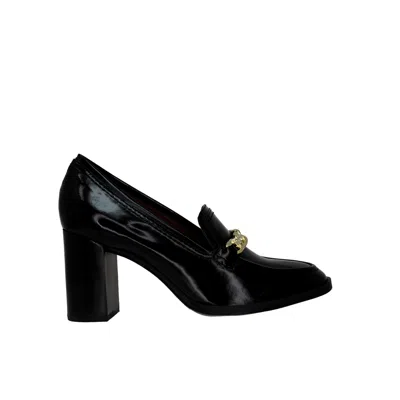 Lifestride Bliss Womens Leather Slip-on Loafer Heels Black I3594l1001 Women's