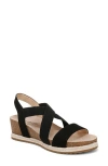 Lifestride Breeze Wedge Sandal In Black