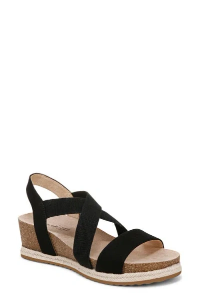 Lifestride Breeze Wedge Sandal In Black