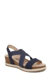 Lifestride Breeze Wedge Sandal In Navy