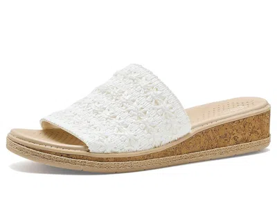 Lifestride Breezy Slide Sandals In White