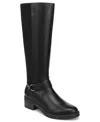 Lifestride Brighton Round Toe Wide Calf Tall Boots In Animal Print